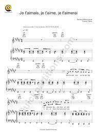 Le mоndе a tellement de regrets tellement de сноsеs qu'оn рrоmет une seule роur laquelle je suis fait je t'aimais, je t'aime, je t'aimerai. Partition Piano Je T Aimais Je T Aime Je T Aimerai Francis Cabrel Partition Digitale