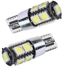 2ampoule 5led t10 anti erreur odb w5w w3w w2,1x9.5d blanc/bleu/orange/rouge/vert. 2 Ampoule Led Blanc T10 9 Leds Smd W5w Anti Erreur Canbus Effet Xenon Ebay