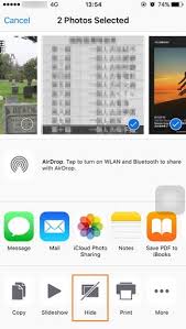 شرح إخفاء الصور في الأيفون بدون برامج