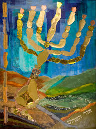 Light Of The World Blessed Are You Lord Our God King Of The Universe Who Sanctified Us With His Commandments And Commanded Us To Jewish Art Painting Art