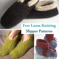 Starting to work on christmas gifts this month … the first and most time consuming gift this year is the relaxing afghan from learn to knit on circle looms with pattern designer denise layman. 5 Free Loom Knitting Slipper Patterns Favecrafts Com