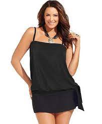 Pin By Courtney Kimutis On Swimwear Plus Size Swimsuits Plus Size Tankini Blouson Tankini Top