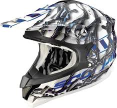 Scorpion Vx 15 Air Oil Cross Helmet Black Blue Scorpion