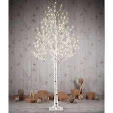 Birch Branches For Sale Uk 7ft Christmas Twig Tree White Led Lights Pre Lit Artificial Decorations Birch Uk White Led Lights Decor Led Christmas Lights