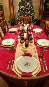 Christmas Dinner Table Setting Christmas Table Christmas Dinner Table Christmas Decorations Dinner Table