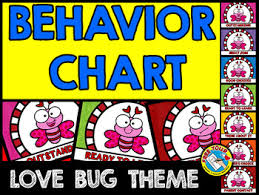 Valentines Day Behavior Chart Love Bugs Behavior Management Chart