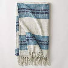 Maybe you would like to learn more about one of these? Cstudio Home By The Company Store Striped Blue Multicolored Cotton Throw Blanket 40140 50x60 Blue Multi The Home Depot