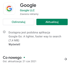 W google play pojawiła się właśnie aktualizacja android system webview o numerze 89.4389.105 — warto ją zainstalować i. E5bnf Vsapa6hm