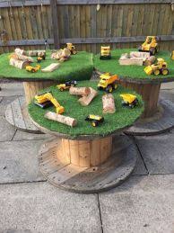 What To Do With A Cable Reel Cable Reel Cable Reel Ideas For Kids Eyfs Outdoor Area