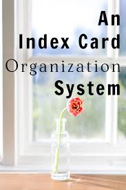 Index Card Organization System Simply Convivial