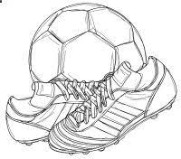 Free Football And Boots Digital Stamp Set Digital Stamps Soccer Drawing Soccer Art