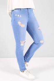 Lazerli Boyfriend Pantolon Hpy681 Mavi Hpy681 Mavi Tesettur Dunyasi Pantolon Mavi Ve Giyim