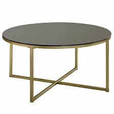 Sofatisch gold schwarz / wohnling design couchtisch glas schwarz 70 x 70 cm 2 ebenen gold metallgestell wohnzimmertisch reviewed by news on februari 09, 2021 rating: Couchtisch Rund Schwarz Gold Sofatisch Kaffeetisch Glas Wohnzimmertisch Eur 104 95 Picclick De