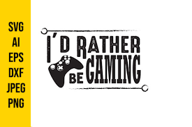 Download I D Rather Be Gaming Graphic By Tosca Digital Creative Fabrica PSD Mockup Templates