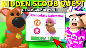 The cast of the new movie scoob invite you to adopt your own scoob in adopt me! Code Defild On Twitter We Found A Hidden Extra Scoob Quest In Adopt Me Free Mega Neon Https T Co Zw5w4vz4xb
