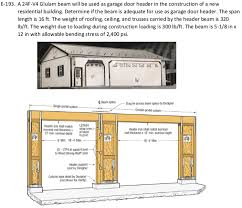 It's usually not in their job description, but the nice ones will help you out. E 193 A 24f V4 Glulam Beam Will Be Used As Garage Chegg Com
