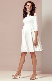 Sienna Maternity Dress Short Cream Maternity Wedding Dresses Evening Wear And Party Clothes By Tiffany Rose Dresses For Pregnant Women Pregnant Wedding Dress Maternity Work Clothes