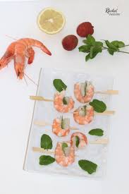 Brochettes Crevettes Litchis Et Menthe Rachel Cuisine Brochette Crevette Brochette Rachel Cuisine