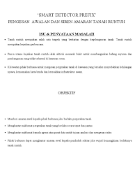 0 ratings0% found this document useful (0 votes). Sensor Pengesanan Awal Dan Siren Amaran Tanah Runtuh