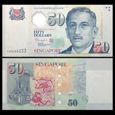 Collecters Item Singapore 50 Dollars 2008 2015 P 49h With One Star Original Unc Banknotes Money Currency Design Money Collection