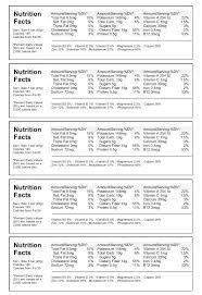 The following labels are now available for use. Best Nutrition Facts Label Maker With Free Food Label Template
