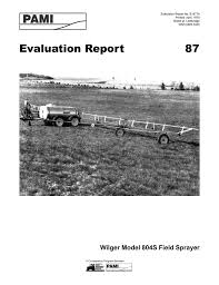 87 Wilger Model 804s Field Sprayer 1977 Manualzz Com