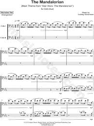 Nicholas Yee Star Wars The Mandalorian Main Theme Cello Duet Sheet Music In Eb Major Download Print Sheet Music Cello Sheet Music Cello Music