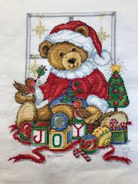 Free cross stitch patterns featuring animals. Ohsewcrafty Stitching Hd Christmas Teddy