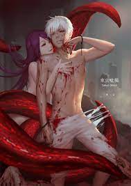 kaneki ken and kamishiro rize (tokyo ghoul) drawn by penguin_frontier |  Danbooru