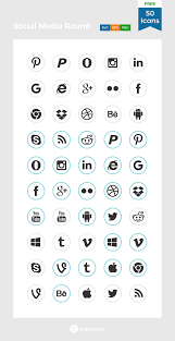 Download Social Media Round Icon Pack Available In Svg Png Icon Fonts Icon Pack Social Media Free Icon Packs