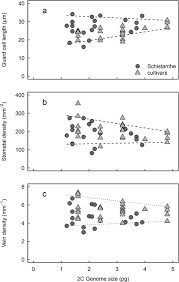 How to measure plant cell size. The Scaling Of Genome Size And Cell Size Limits Maximum Rates Of Photosynthesis With Implications For Ecological Strategies Biorxiv