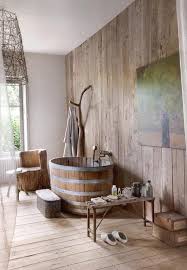 The chain supports as well as the sconce fittings were custom made by thak. 66 Cool Rustic Bathroom Designs Digsdigs