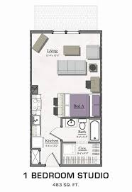 Studio Apartment Vs One Bedroom Best Of 1 Bedroom Studio Loft Near Michigan State In 2020 Apartment Layout Studio Apartment Layout Bedroom Studio