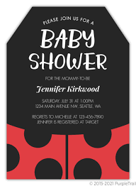 For your little baby girl, choose the one theme that have a cute appearance and design. Black Red Ladybug Baby Shower Invitation Girl Baby Shower Invitations