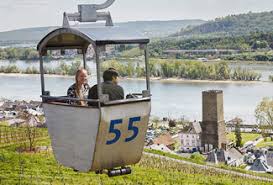 Kontrollvorrichtung der klemmwirkung der klemmbacken an einer seilbahn.: Seilbahn Rudesheim Hover Above The Vines In The Rudesheim Cable Car