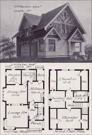 Seattle Homes Tudor Style House Plan Design No 132 1908 Western Home Builder Victor W Voorhees Cottage Plan Craftsman House Tudor Style Homes