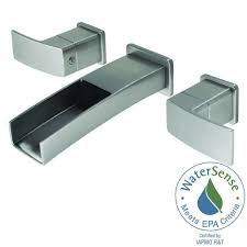 The integrated look of a wall mounted faucet lends itself to an aesthetically simple and clean bathroom with serious appeal. Bathtub Faucet Brushed Nickel Wall Mount Bathtub Faucet