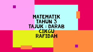 Semoga pengkongsian ilmu ini dapat. Matematik Tahun 3 Bahagi Youtube