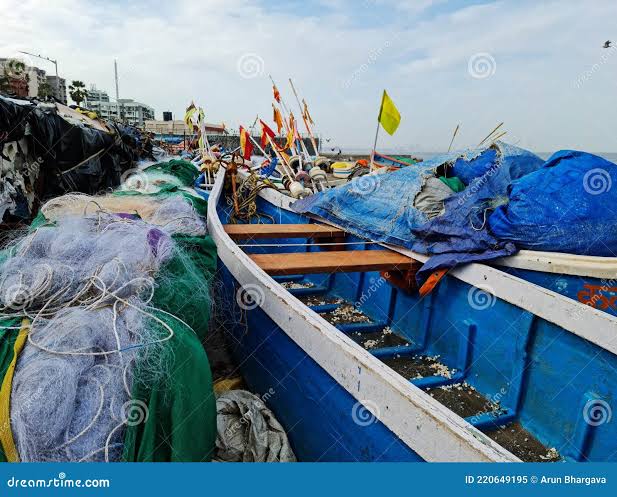 Colorful Fishing Boat Pulled on Sea Shore Jetty in Mumbai Editorial Image - Image of park, rain: 220649195