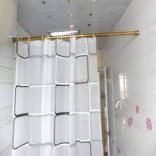 Set of 12 gold shower curtain hooks/rings for bathroom decoration, brushed gold curtain hangers, shower curtain rod clips made of metal allshowercurtains $ 24.64 free shipping add to favorites more colors shower curtain rings, shower curtain hooks, colorful hooks, 12pcs. 39 59 Inch Stainless Steel Gold Shower Curtain Rod