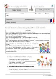 Controle Niveau 1 La Famille Et La Maison Comprehension De Lecture Apprentissage De La Langue Francaise Fle