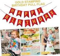 Amazon.com: FAVOMOTO 3pcs Happy Birthday Banner Gold ...