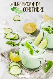 Soupe Froide De Concombre Recette Soupe Froide Concombre Soupe Concombre Recettes De Cuisine