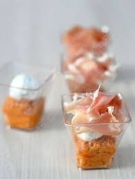 Verrines Mousse De Tomates Confites Chevre Et Jambon Cru Dans La Cuisine D Audinette Recette Recette Verrine Apero Verrine Tomate