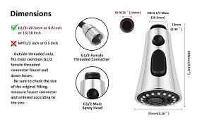 The simple upgrade is a small touch that can make your kitchen more functional. Bath G1 2 Kitchen Sink Spray Nozzle Pull Down Sink Faucet Head Replacement Part Showers Bathtubs Parts