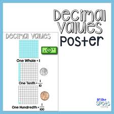 decimal values visual chart by bright spots teaching tpt