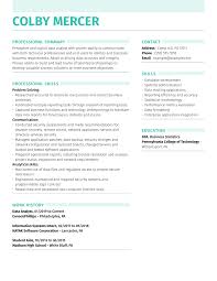 Data Analyst Resume Example Myperfectresume