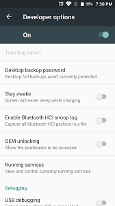 The feature has been added to the settings which needs to be enabled before users can choose to unlock the bootloader of their android device. Axon Pro Oem Unlock Bootloader Toggle Switch In Developer Options Xda Forums