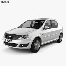 3d Model Of Dacia Logan 2010 In 2020 Dacia Logan Dacia 3d Model