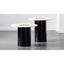 Chopin Metal And Marble Side Tables Cb2 Marble Side Tables Side Table Marble Tables Design